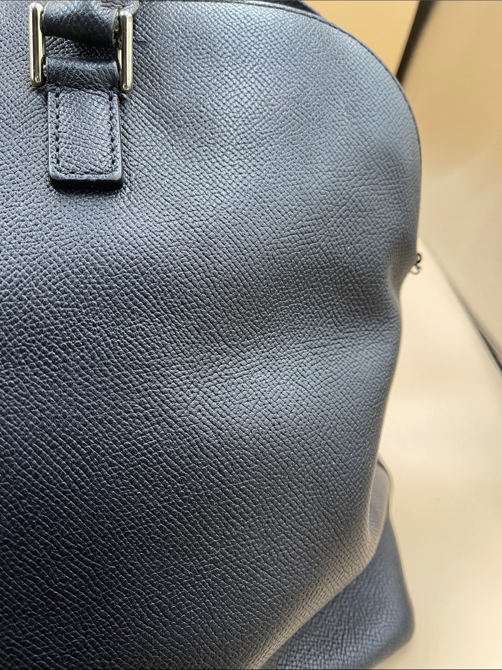 kate spade navy Leather Dome Work  Tote with Gold Logo 3 Sections - Picture 8 of 8